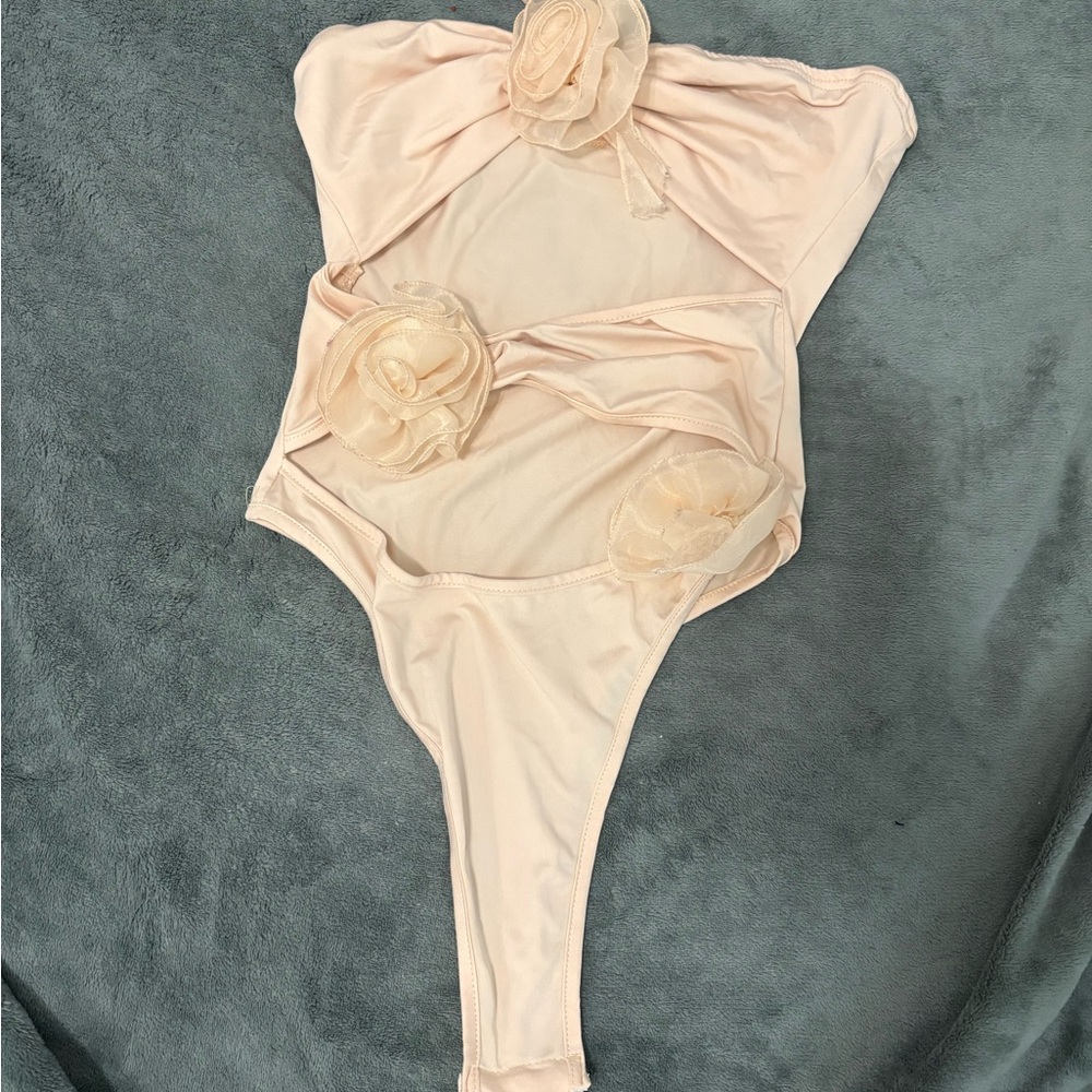 Cream Womens One Piece Swimsuit
